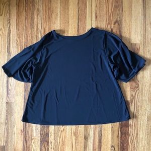 Uniqlo black short sleeve top.